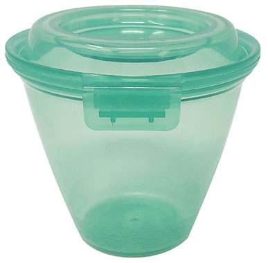 Contacto Eco-Takeouts Behälter mit Klappdeckel, 355ml, grün