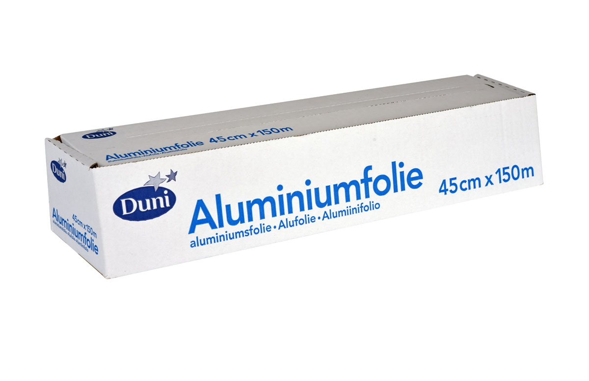 Duni Aluminiumfolie, Abrollkarton 45cm x 150m mm