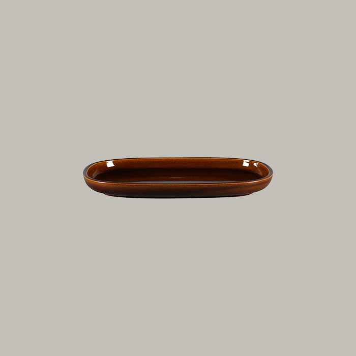 RAK Platte oval - honey Länge: 26.1 cm / Breite: 18 cm / Höhe : 2.5 cm