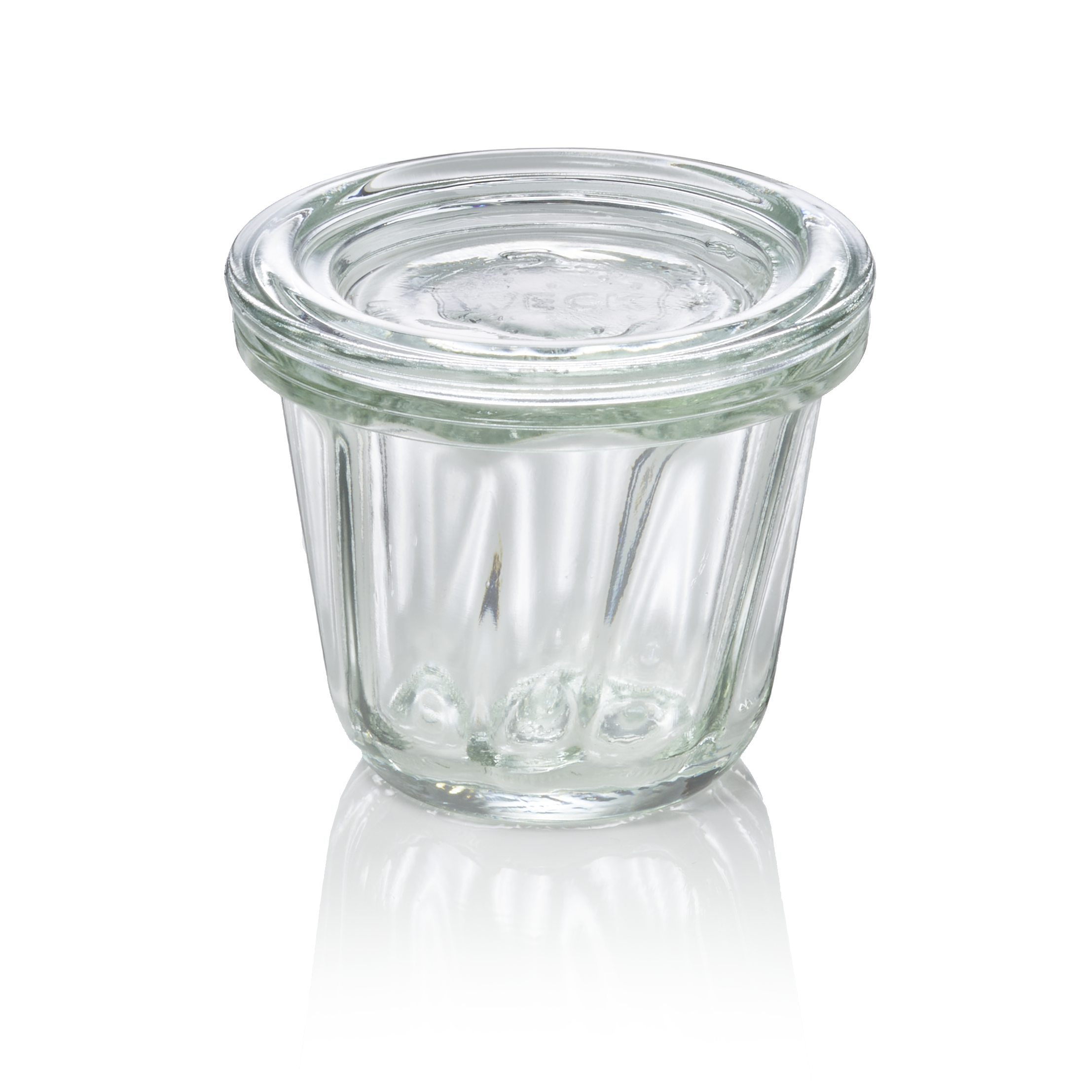 WAS Gugelhupfglas mit Deckel Weck, 80 ml, Set á 12 Stück, Glas