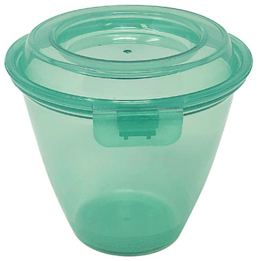 Contacto Eco-Takeouts Behälter mit Klappdeckel, 155ml, grün