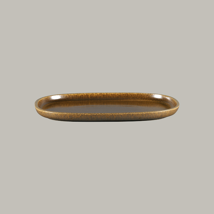 RAK Platte oval - rust Länge: 33.2 cm / Breite: 23 cm / Höhe : 2.5 cm