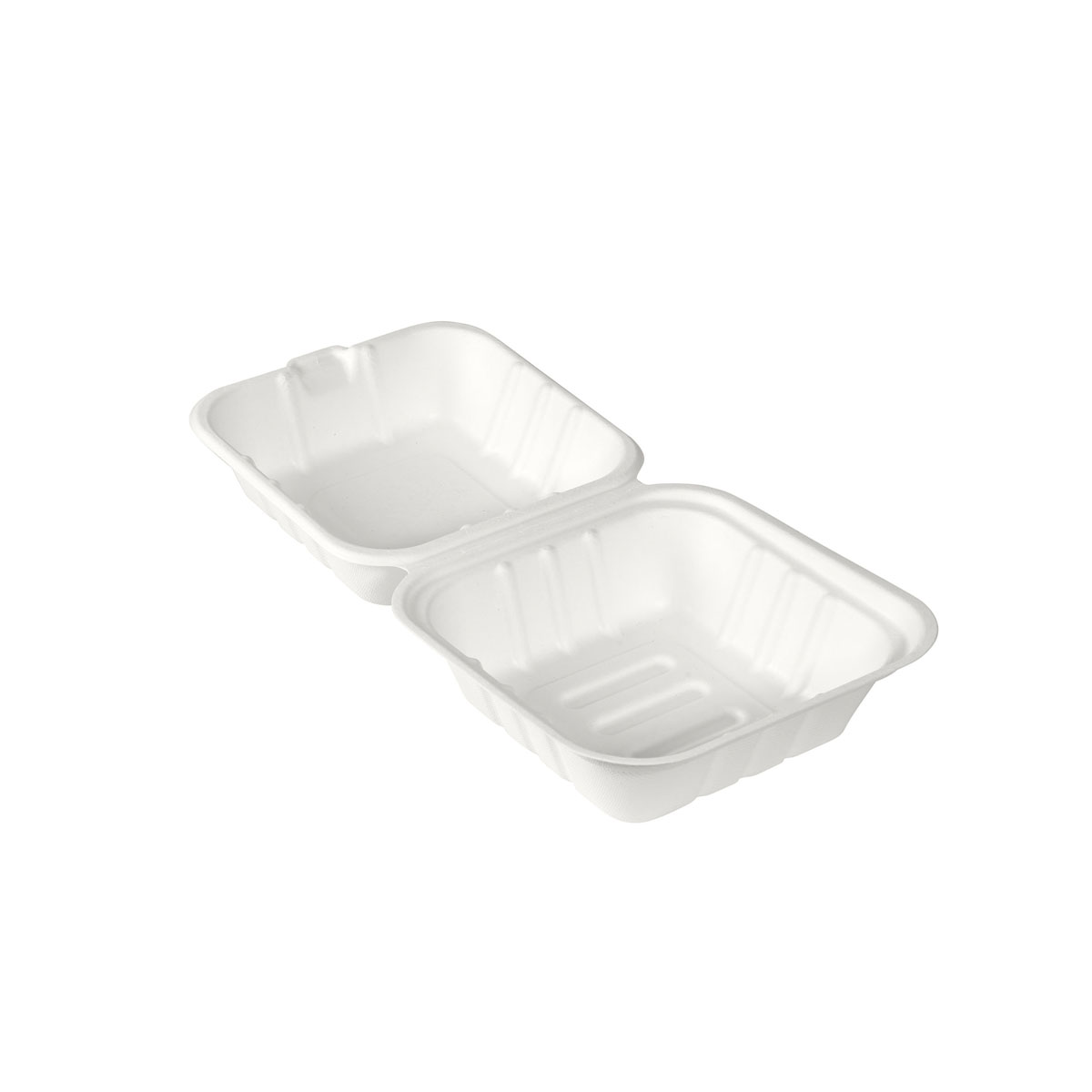 Duni BioPak Menübox 475ml, Bagasse 1-geteilt 162 x 152 x 80 mm