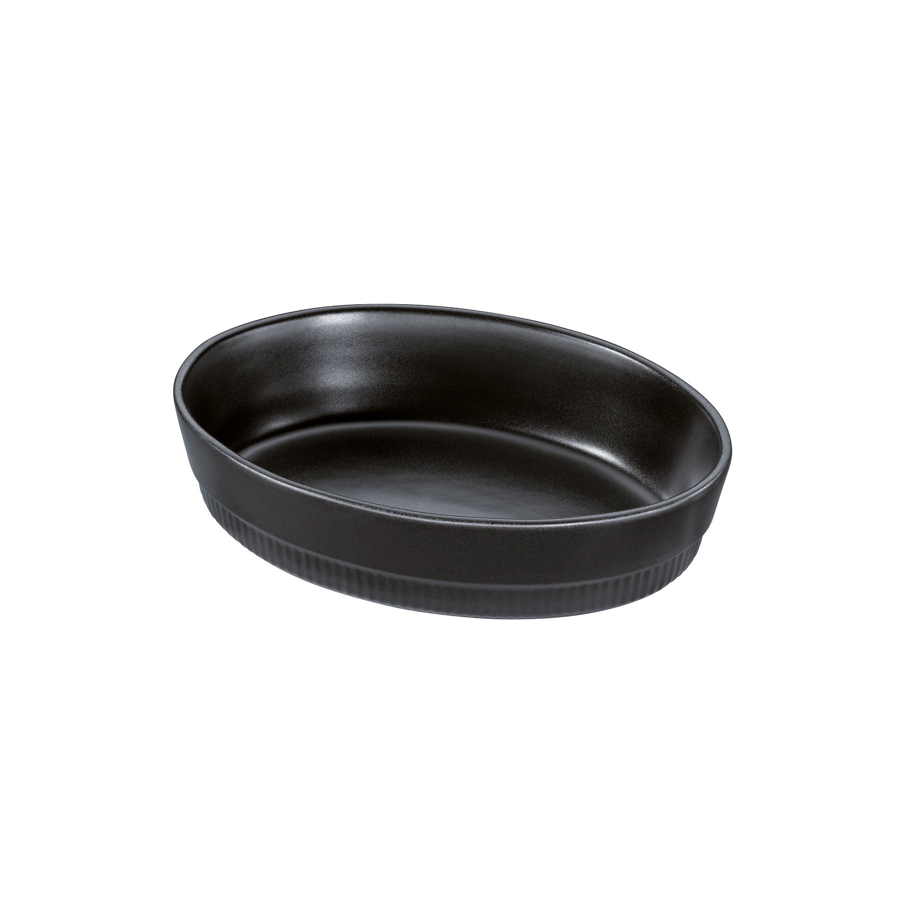 SPRING Auflaufform oval 26 cm schwarz Serie CHALET