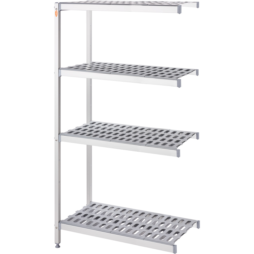 Stalgast Lagerregal aus Aluminium mit 2 Beinen 859x460x1680 mm (BxTxH)