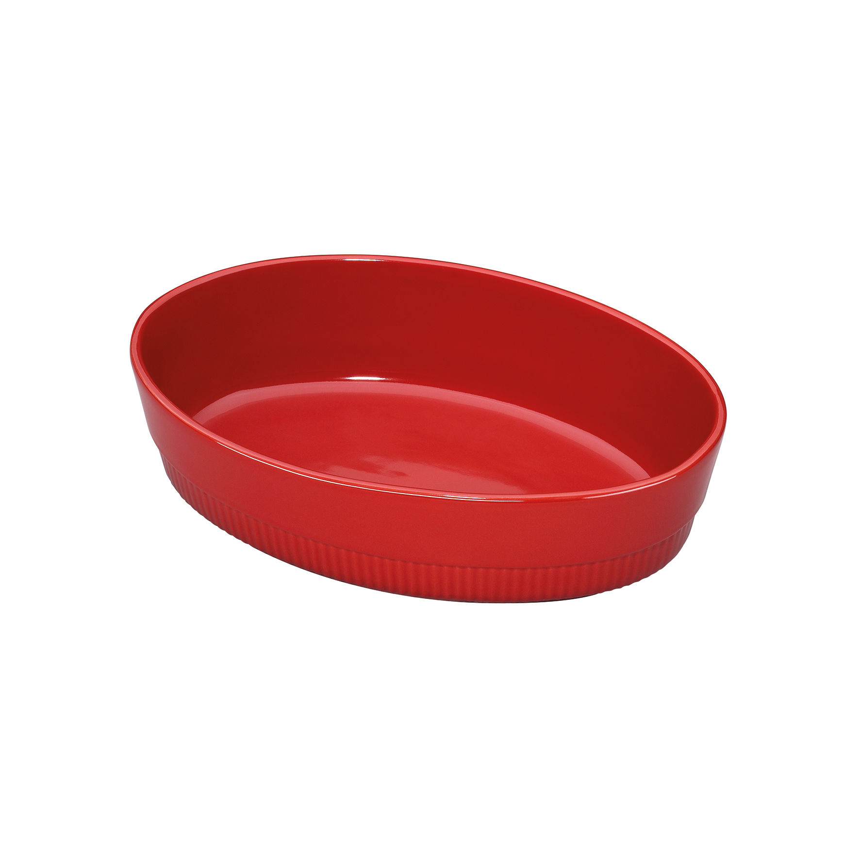 SPRING Auflaufform oval 30 cm rot Serie CHALET