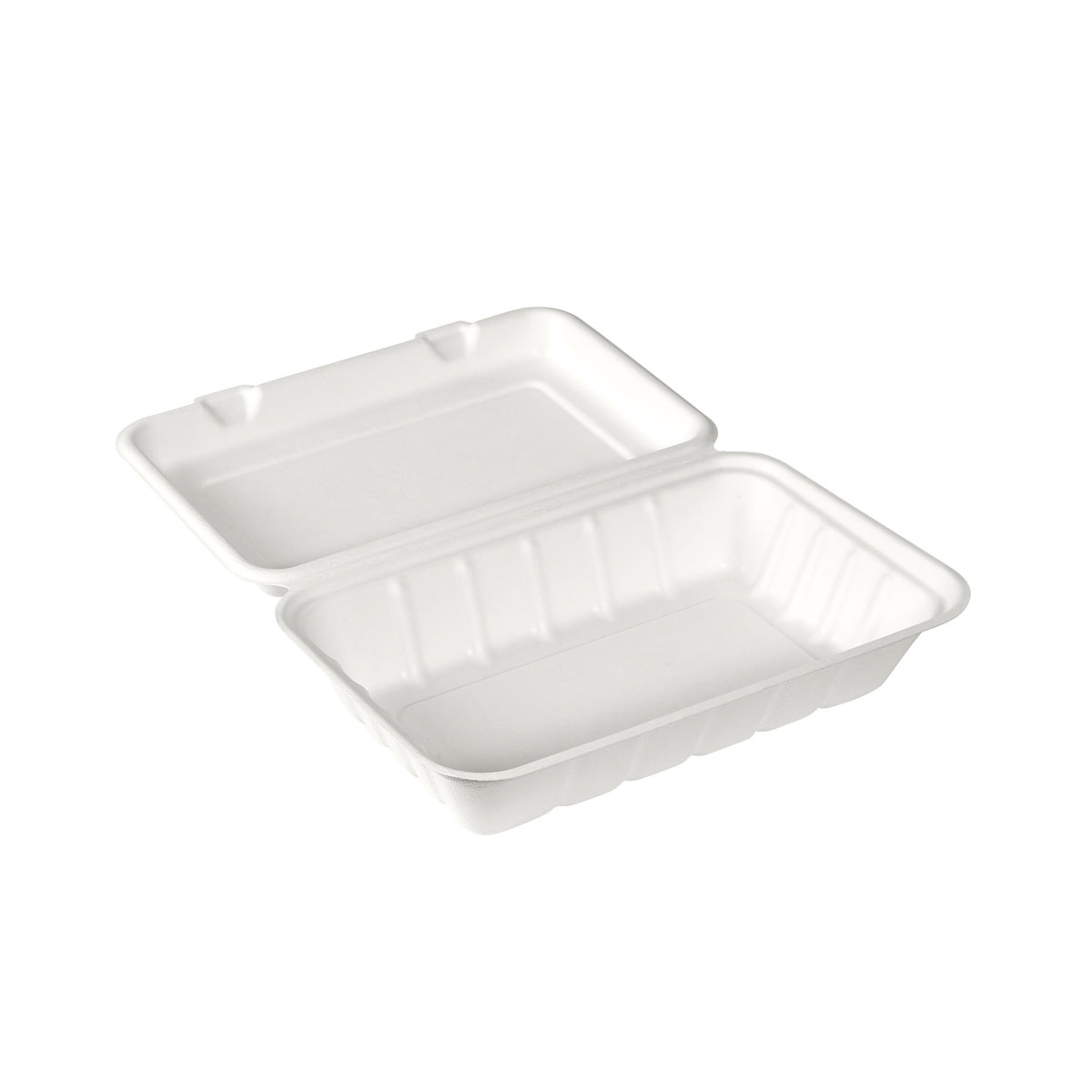 Duni BioPak Menübox 850ml, Bagasse 1-geteilt 239 x 156 x 63 mm