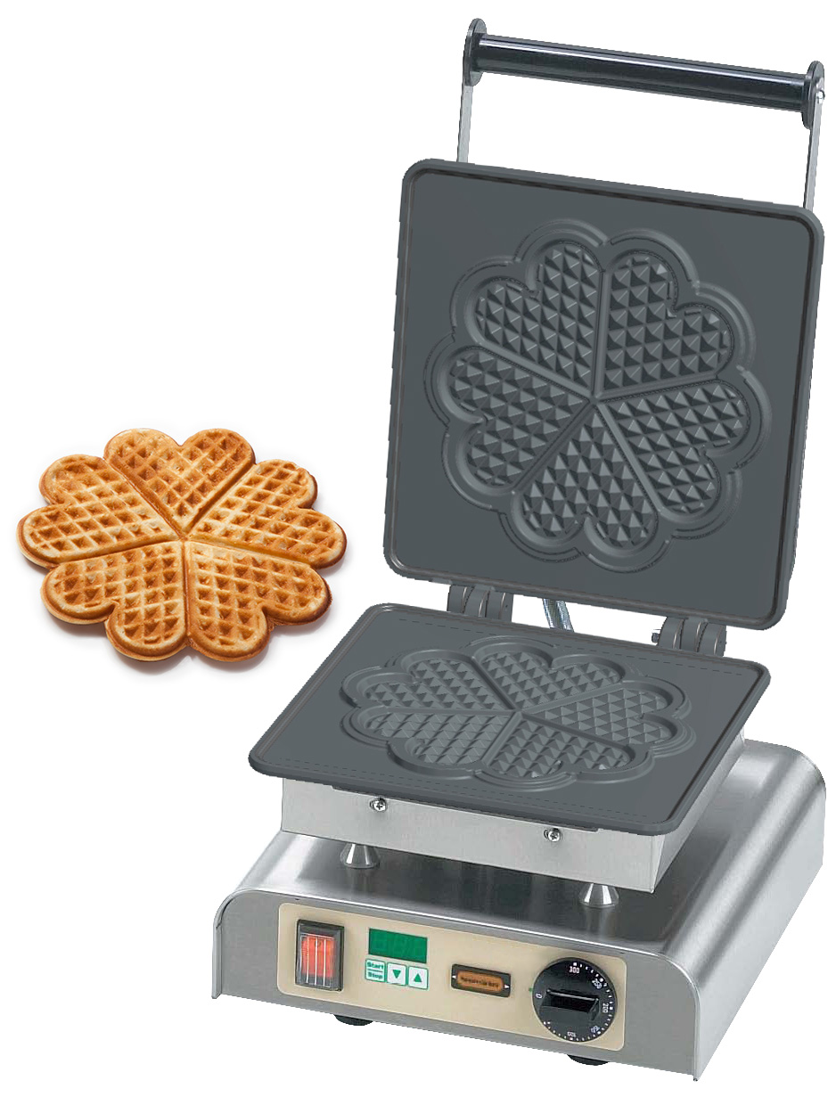 Neumärker Waffeleisen Große Herzwaffel I mit Digitaltimer