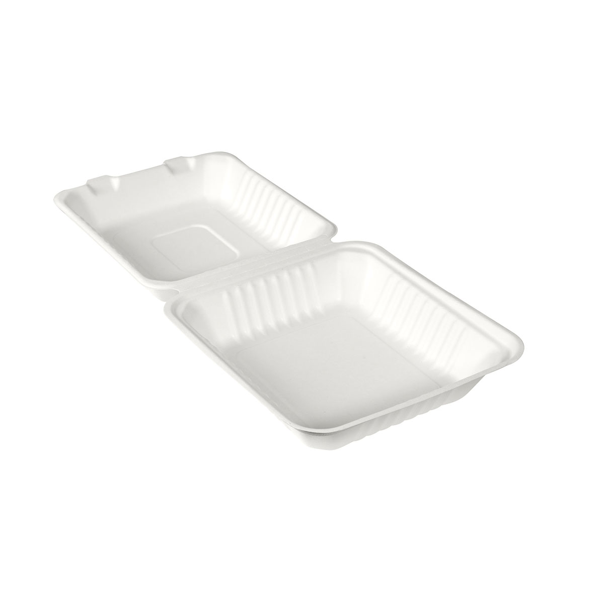 Duni BioPak Menübox 1000ml, Bagasse 1-geteilt 225 x 201 x 85 mm