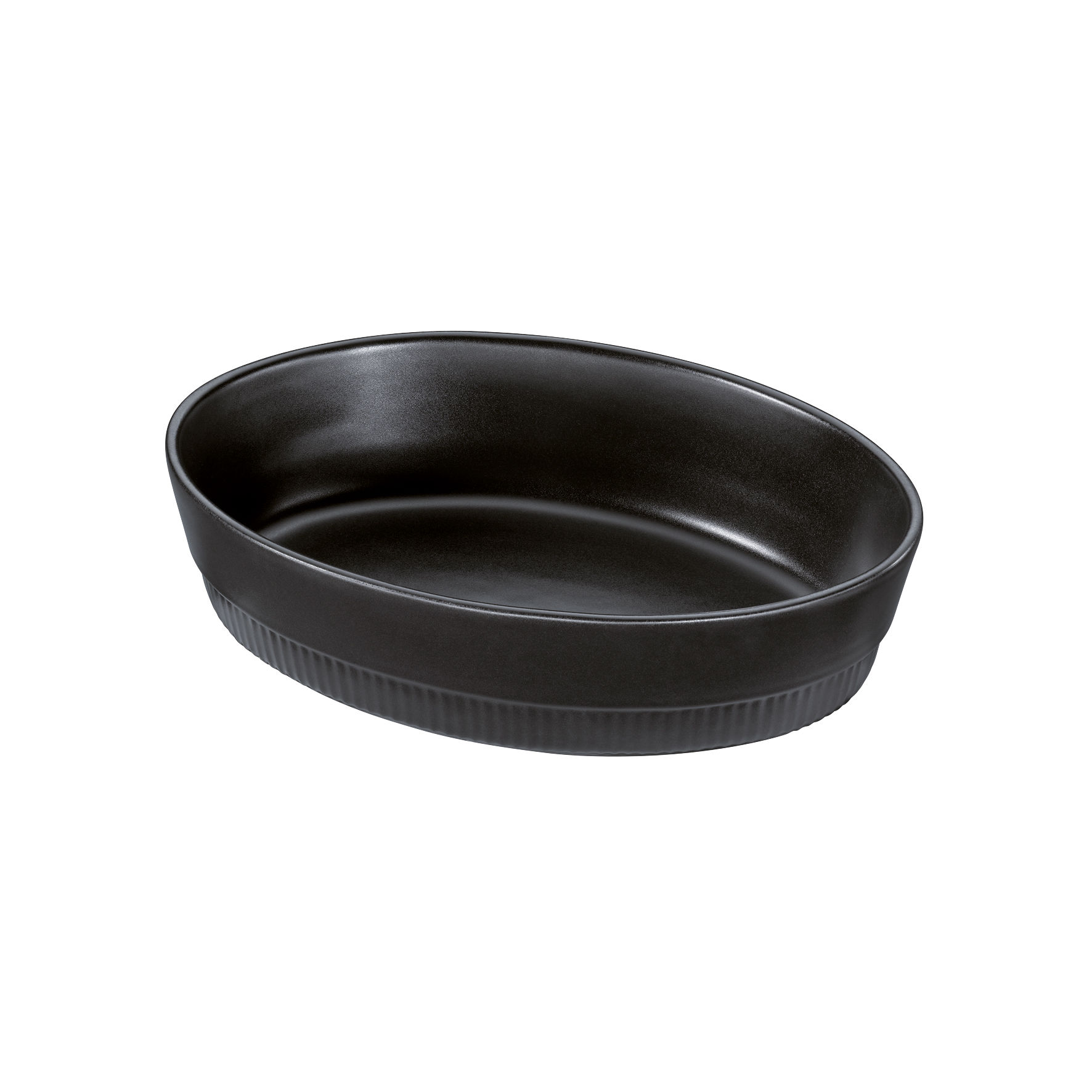 SPRING Auflaufform oval 30 cm schwarz Serie CHALET
