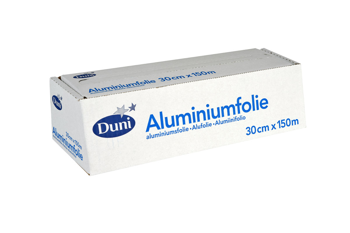 Duni Aluminiumfolie, Abrollkarton 30cm x 150m mm