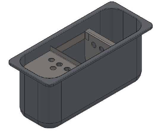 KBS Anbauportionierspüle für Eistheke Mirabello