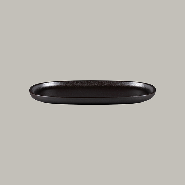 RAK Platte oval - forge Länge: 33.2 cm / Breite: 23 cm / Höhe : 2.5 cm