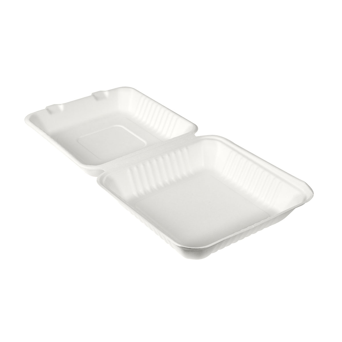 Duni BioPak Menübox 1200ml, Bagasse 1-geteilt 236 x 231 x 81 mm