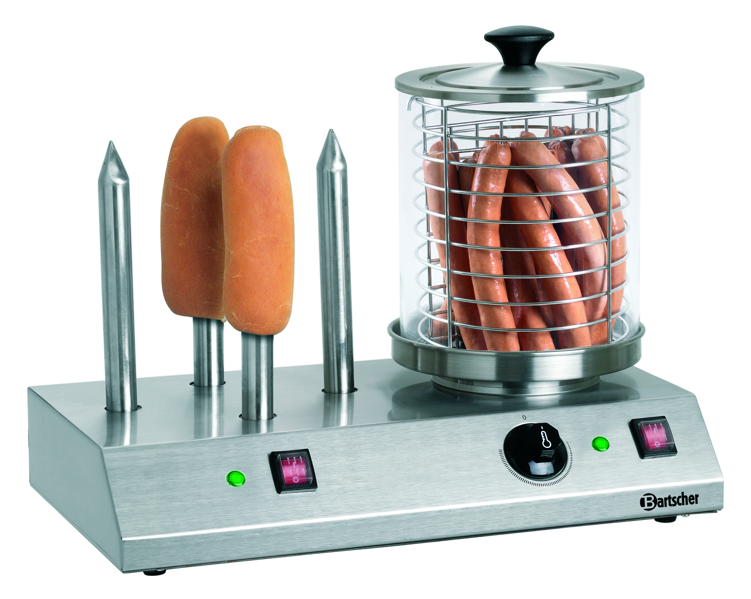 Bartscher Elektrisches Hot-Dog-Gerät mit 4