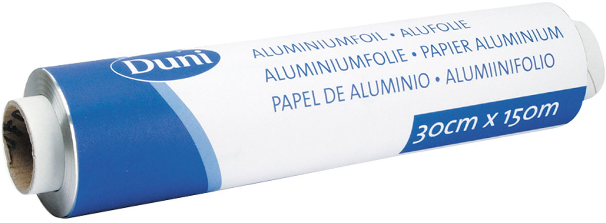 Duni Aluminiumfolie, Nachfüllrolle 45cm x 150m mm